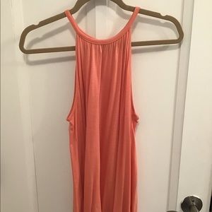 Loft Peach Rayon Halter Tank - XS